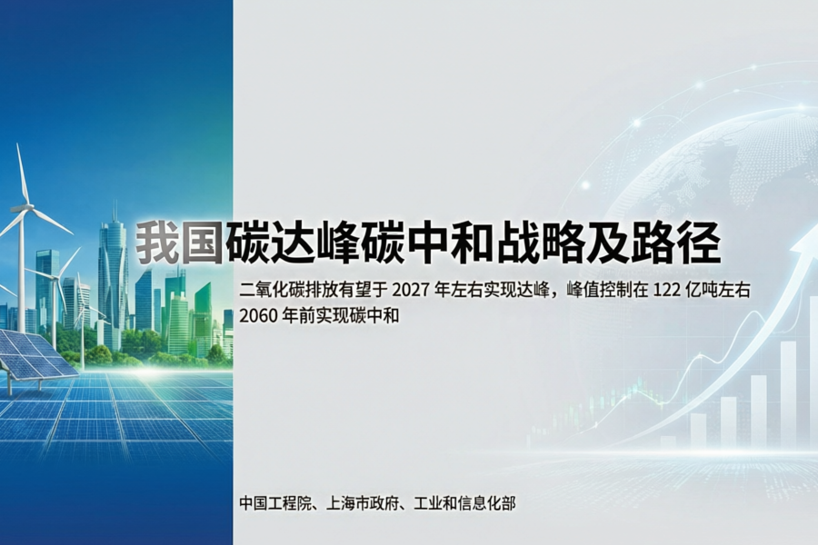 中国工程院重磅发布：碳达峰或提前至2027年，碳中和路径全面揭晓