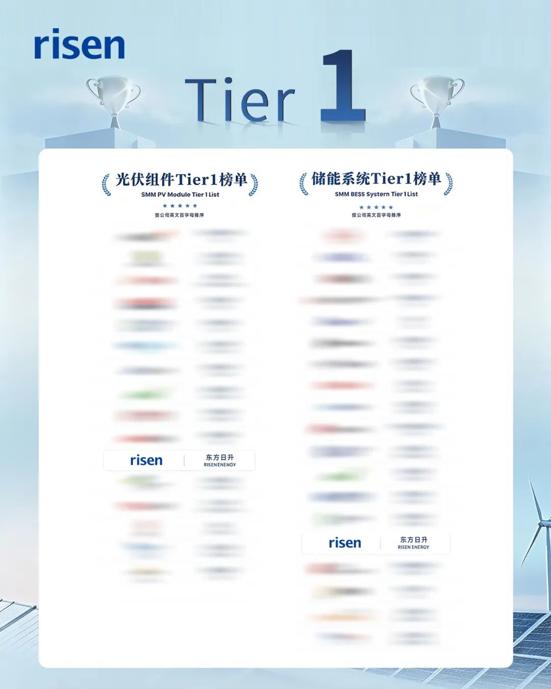 光储双榜！东方日升入选SMM Tier1榜单