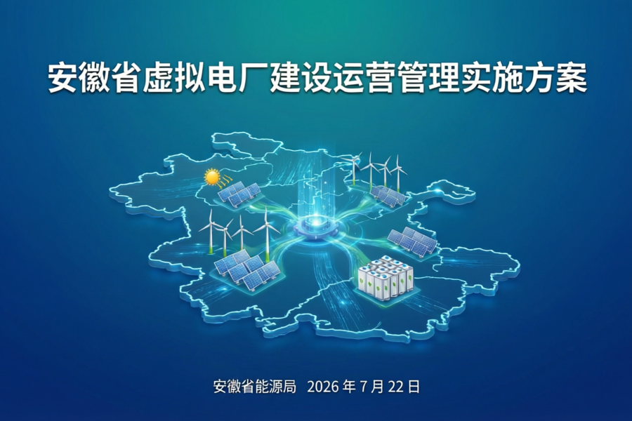 安徽出台全国首个省级虚拟电厂运营新规