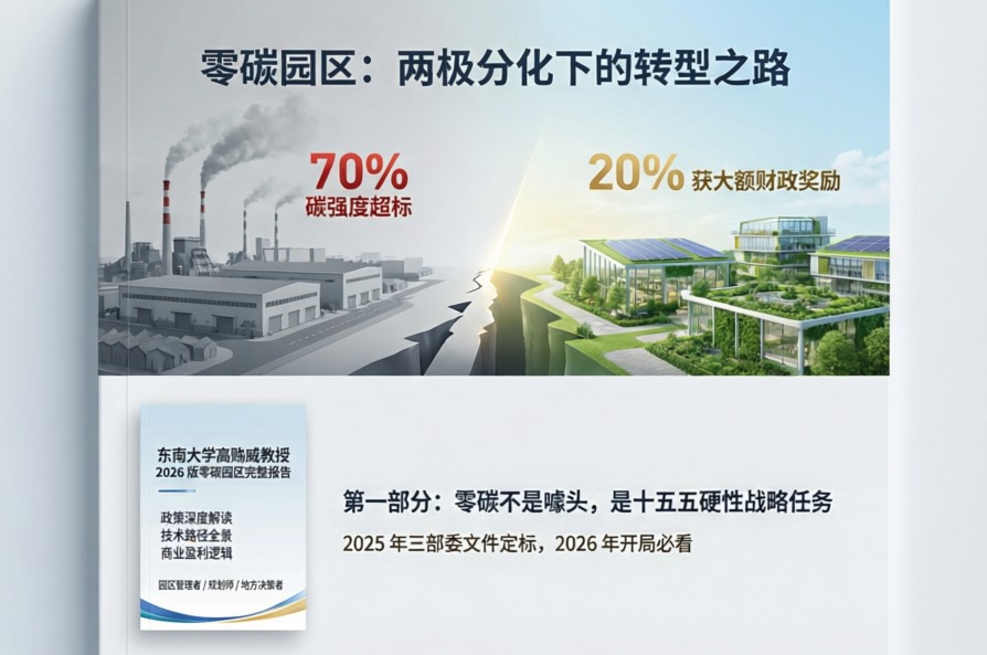 东南大学发布《新时代背景下零碳园区建设的原理和方法》研究报告