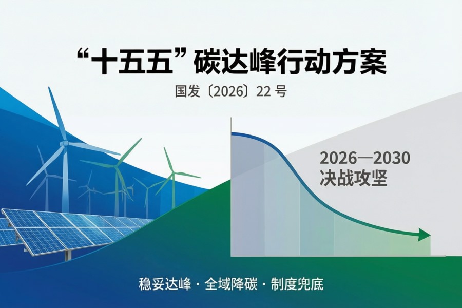 《“十五五”碳达峰行动方案》正式印发 明确2026—2030年降碳路径与量化目标