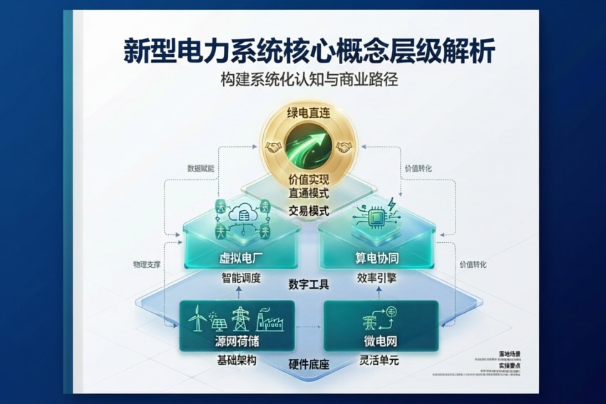 源网荷储到算电协同：六大能源概念的逻辑图谱与落地指南