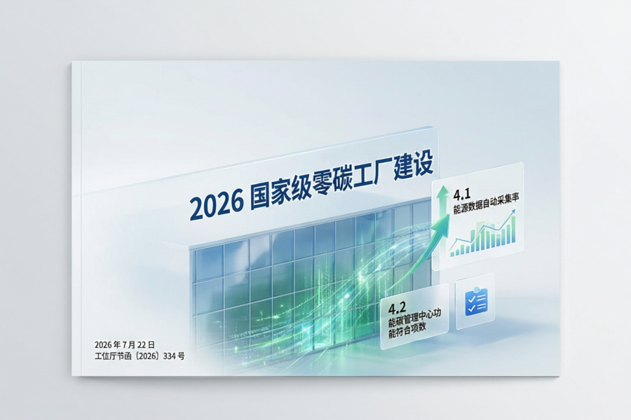 国家级零碳工厂评审关键：智能控碳两大硬指标深度解读