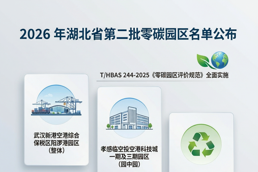 湖北第二批零碳园区名单出炉！3家园区入选，覆盖港口、低空经济等新赛道