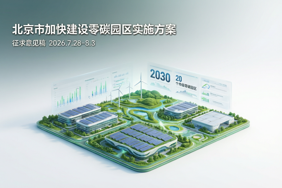 北京重磅出台零碳园区建设方案：2030年建成20个，单个项目最高支持5000万元
