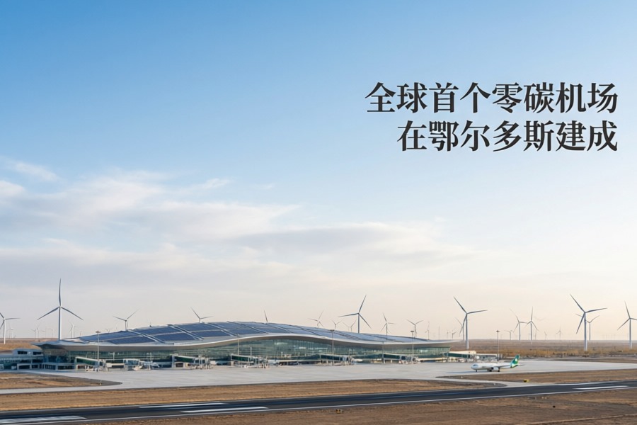 全球首个零碳机场在鄂尔多斯投运：全自主技术实现净零排放