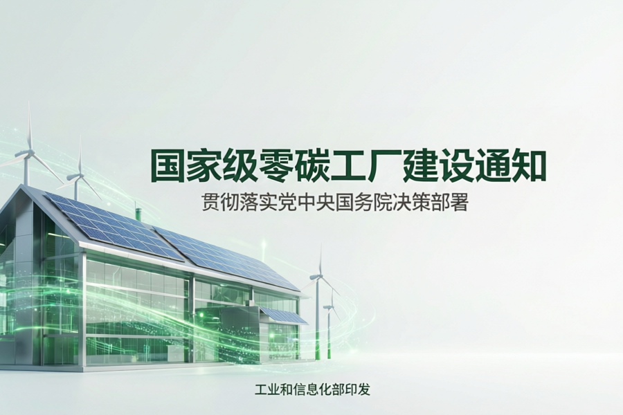 国家级零碳工厂建设启动！含零碳算力设施