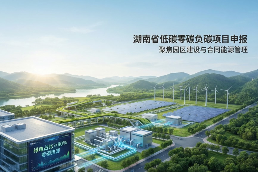 最高补助500万！湖南启动低碳零碳负碳方向建设项目申报，涉及园区一体化合同能源管理项目等
