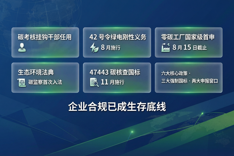 2026双碳大考倒计时：8月起三大硬核新规落地