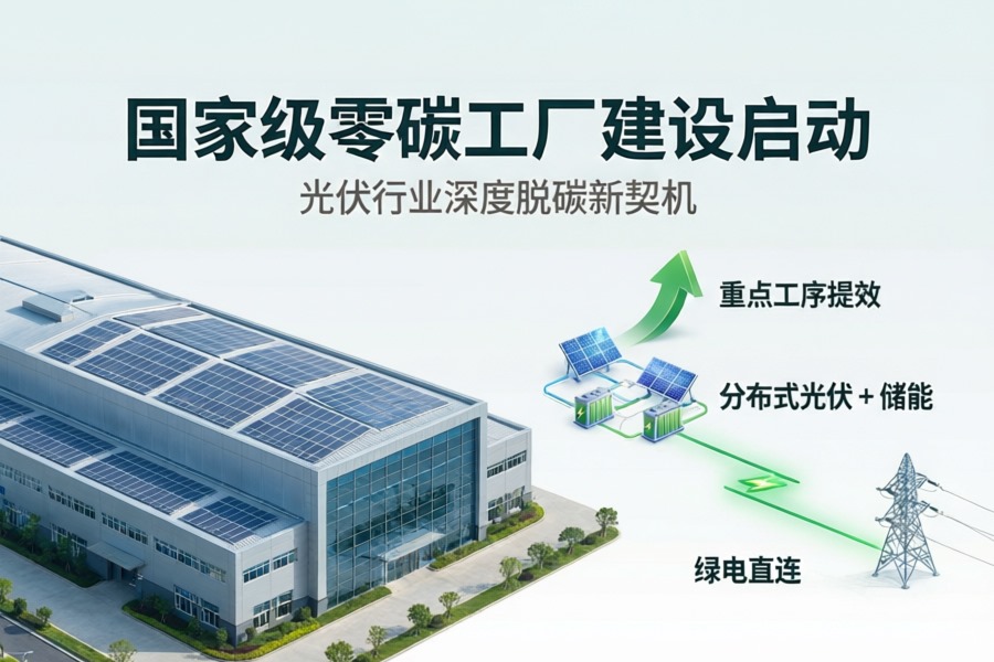 国家级零碳工厂启动！光伏行业绿色转型迎来关键一步