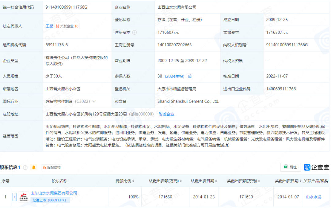 上市水泥公司布局氢能