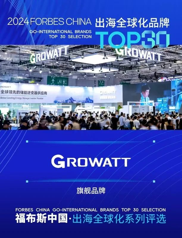 古瑞瓦特荣膺福布斯中国“出海全球化旗舰品牌TOP 30”!