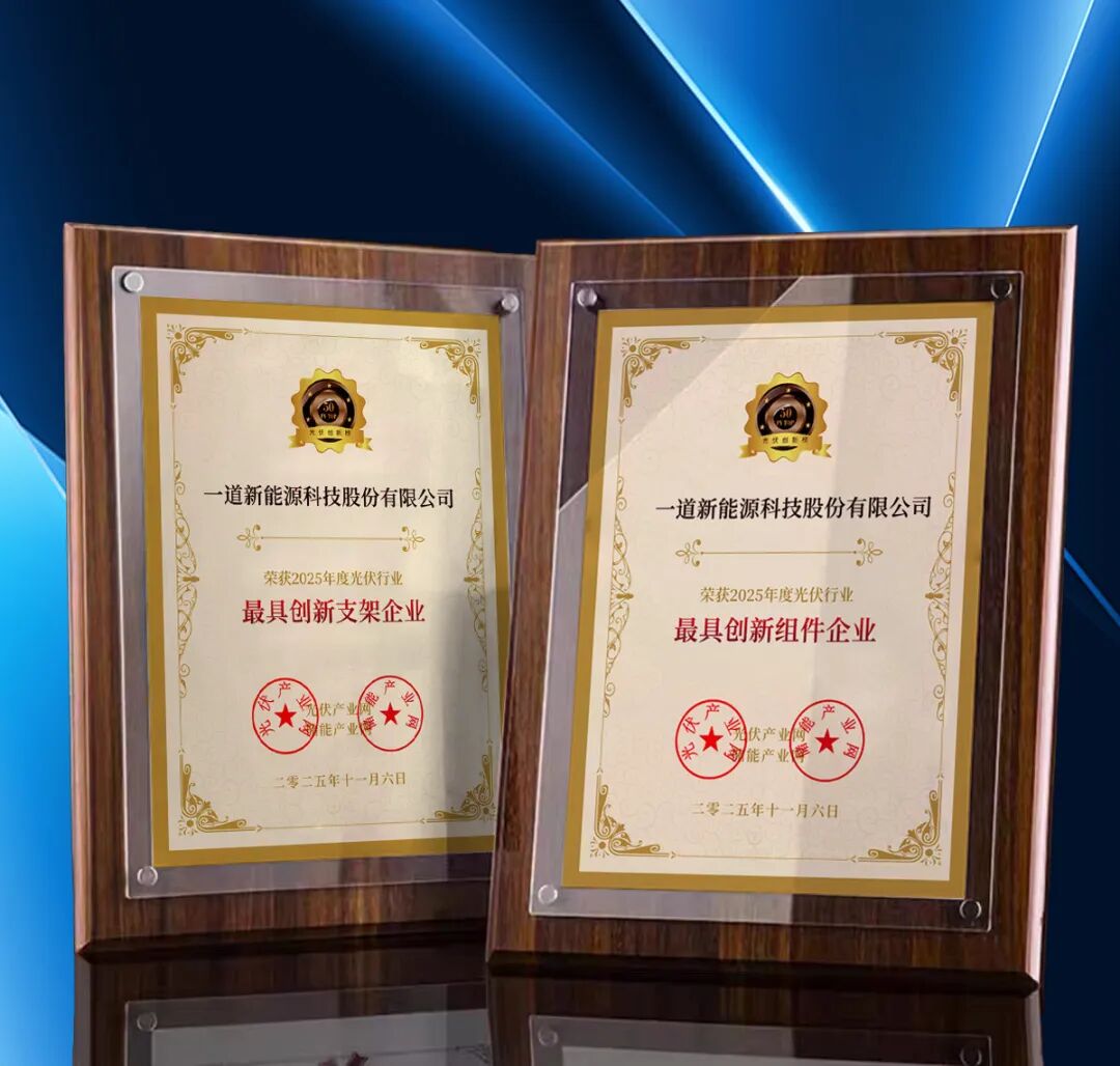 双奖加持彰显硬实力 一道新能以技术创新撬动光伏行业变革新航向