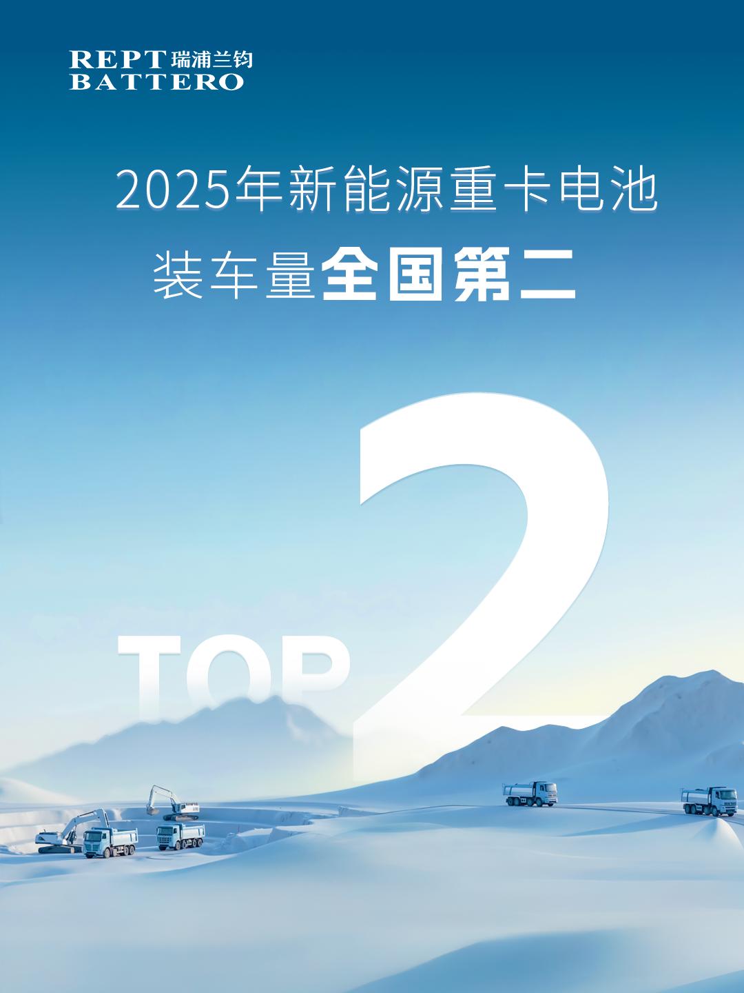 全国第二！瑞浦兰钧2025年新能源重卡电池装车量稳居行业前列