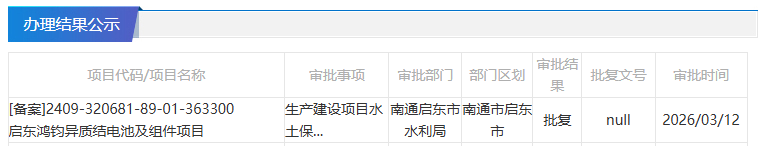 6GW！南通一HJT电池及组件项目获批