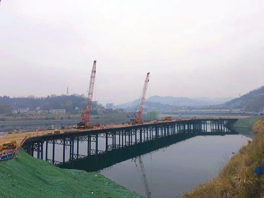 奋斗春风里 | 长阳清江抽蓄电站下水库围堰钢栈桥顺利合拢