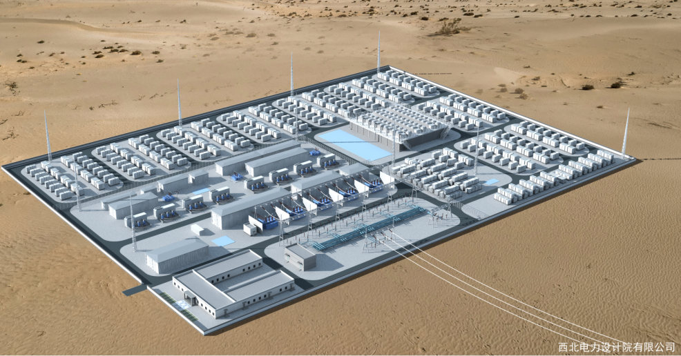 配储380MW/760MWh！中国能建中电工程西北院中标华电甘肃腾格里沙漠民勤县红沙岗南2升压（储能）站EPC总承包工程