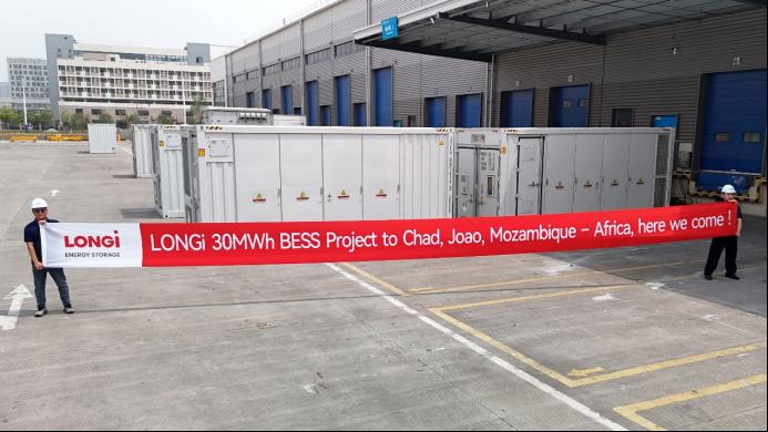隆基30MWh储能设备发运非洲,破解矿区用能困局