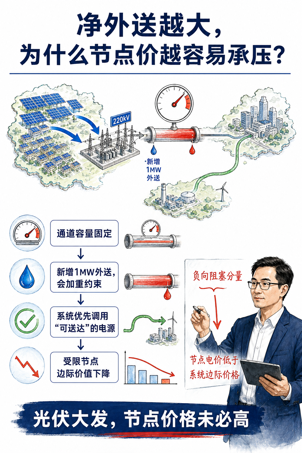 光伏现货电价为何被节点拥塞拖累？县域虚拟电厂的破局逻辑！