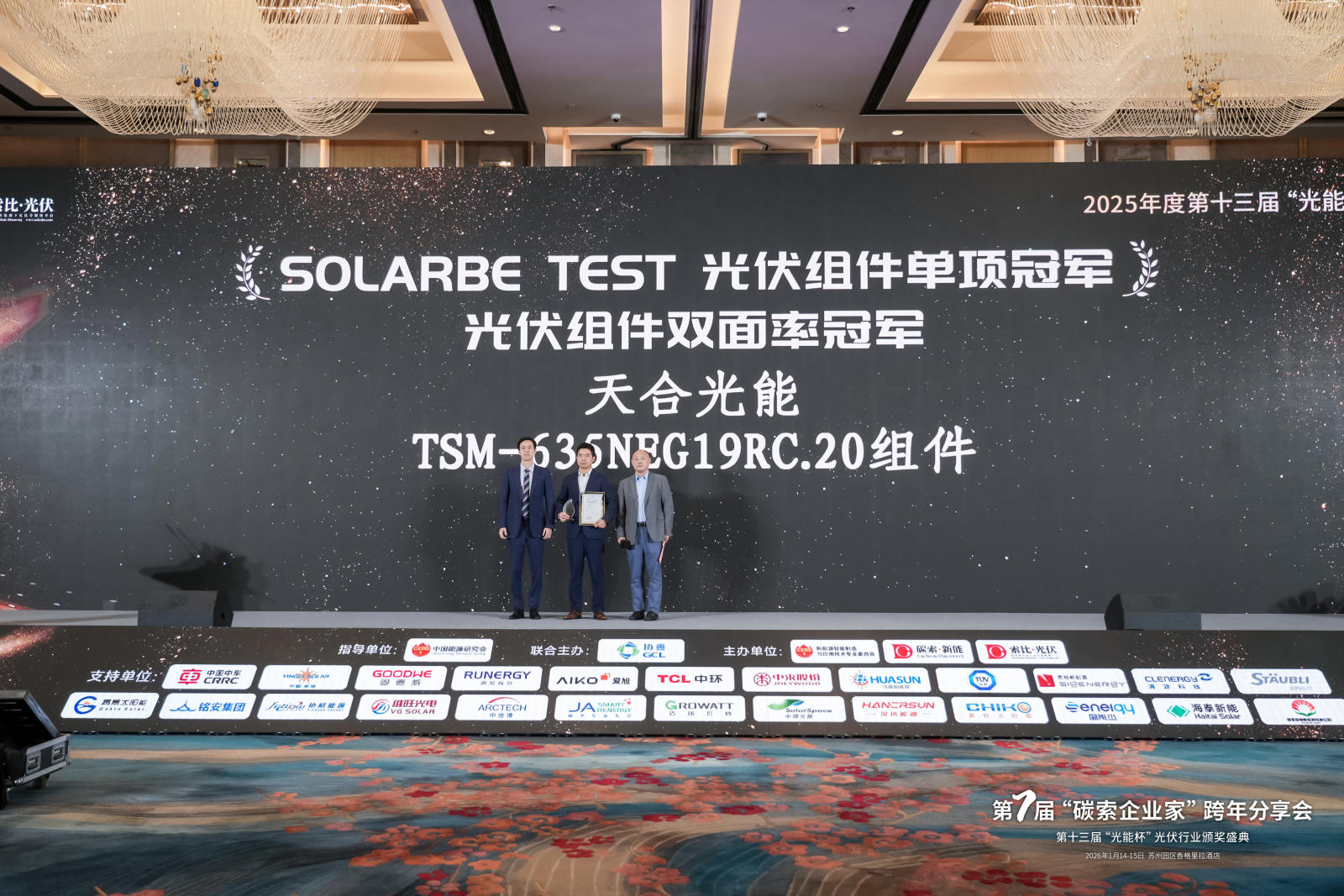 双面率84.74%！天合光能夺冠光伏组件单项冠军大赛