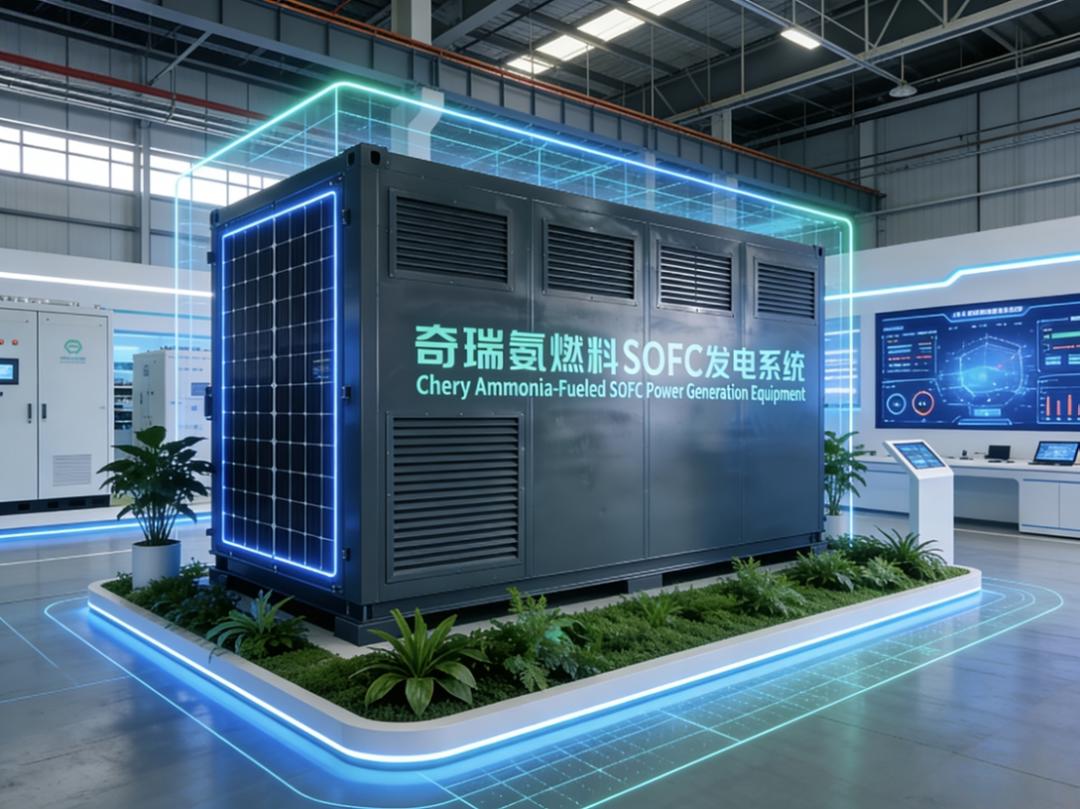 全球首发！奇瑞25kW氨燃料SOFC发电装备正式发布