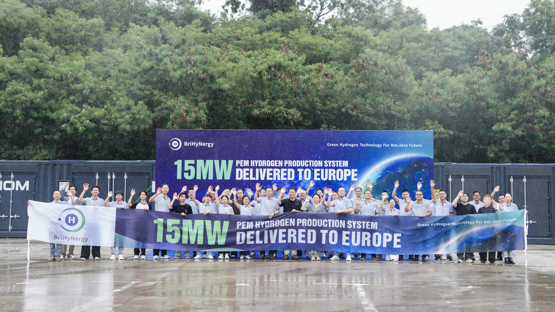 氢辉能源15MW PEM制氢系统启运罗马尼亚