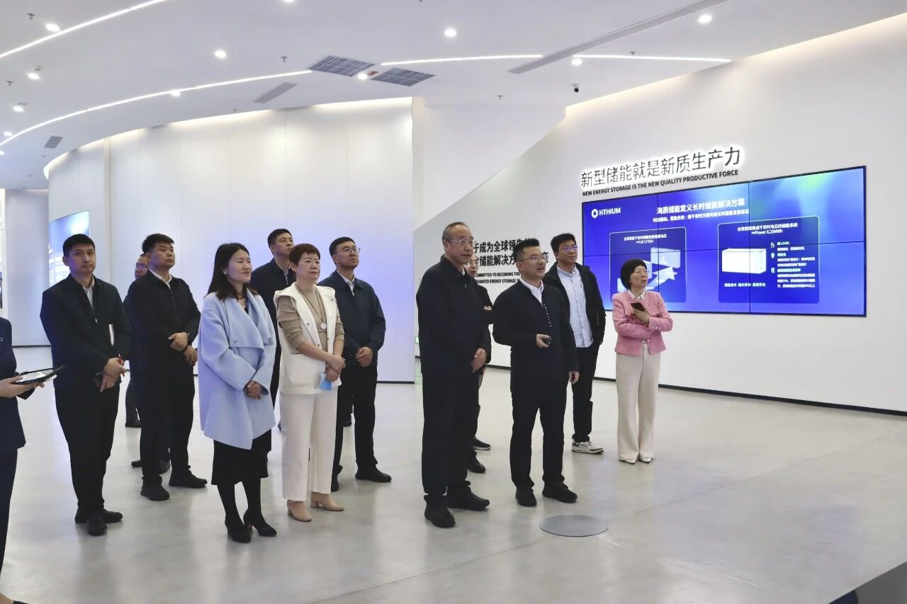 吉林省政协副主席吴靖平一行莅临海辰储能调研指导